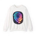 Psychedelic Spiral Crewneck Sweatshirt — Colorful Vortex Graphic