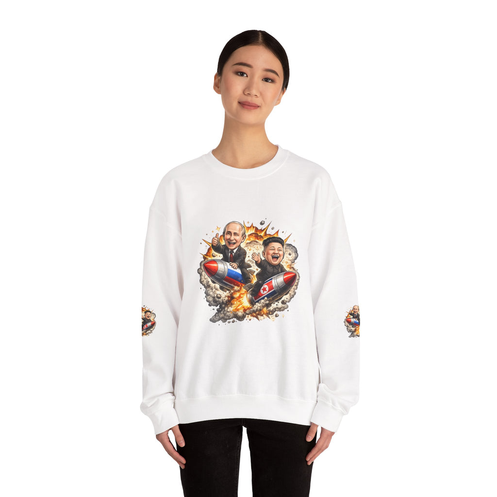 Satirical Rocket Duo Crewneck Sweatshirt