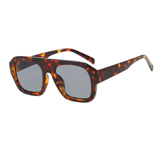 Single Bridge Large Frame Square Sunglasses