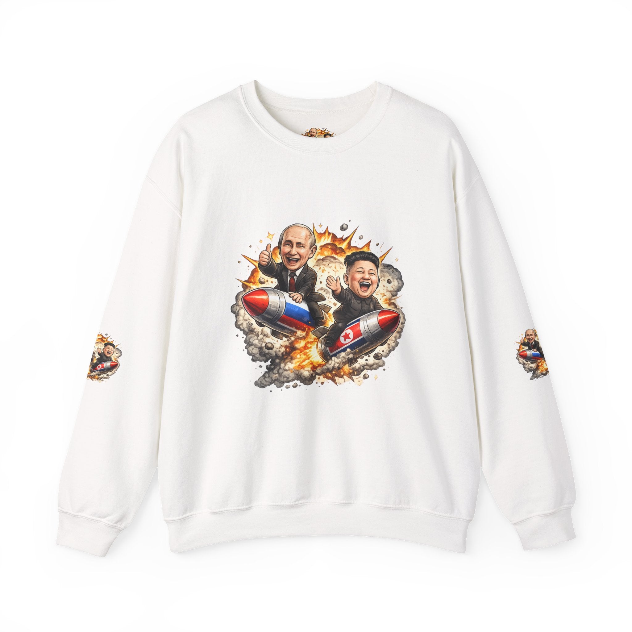 Satirical Rocket Duo Crewneck Sweatshirt
